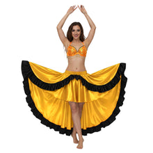 Satin Asymmetrical Dance Skirt Frill |Ballet Dance Skirt High-Low Flow S-3XL S49