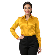 Satin Long Sleeve Button Down Shirt | Elegant Blouse S-3XL | 41 Colors S81
