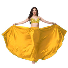Satin Full Circle Belly Dance Skirt | 360° Flow Gown S-5XL S69