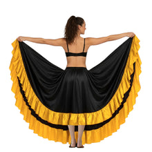 Satin 12 Yard Skirt w/ Frill | Full Volume Dance S-3XL | 41 Colors S22