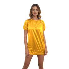 Satin Round Neck T-Shirt | Silky Short Sleeve Top S-3XL | 41 Colors S106