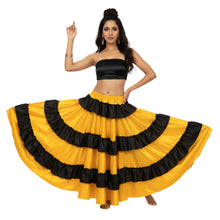 Satin Full Circle Dance Skirt Frill | 360° Flow S-3XL S46