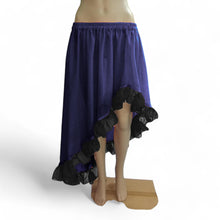 Chiffon sheer Assymetrical Skirt With Frill C22 - Regular Size 2