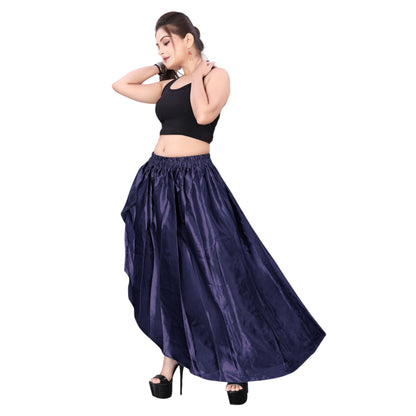 Satin High Low Asymmetrical Skirt  Ballet Dance Skirt S73-Regular Size 3