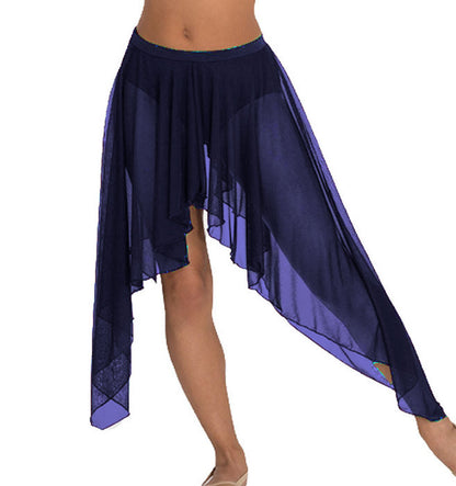 Belly Dance Side Assym sheer Skirt C44 - Regular Size 2