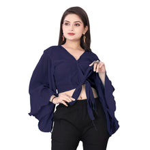 Elegant Chiffon Ruffle Crop Top | Belly Dance Practice & Performance Wear C10