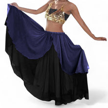 Chiffon 2 layer Belly Dance Skirt C1- Regular Size 2