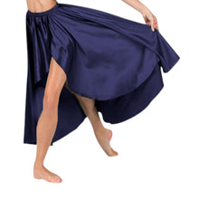 Satin High Low Asymmetrical Skirt  Ballet Dance Skirt S73-Regular Size 2