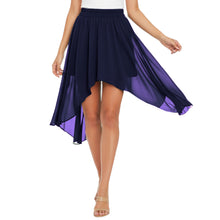 Flowy Chiffon Asymmetrical High-Low Maxi Skirt C38