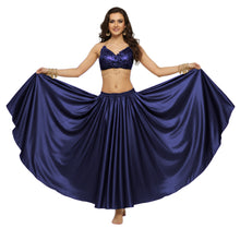 Satin Full Circle Belly Dance Skirt | 360° Flow Gown S-5XL S8