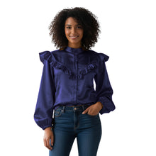 Silver Satin Classic Shirt, metallic elegant button down.