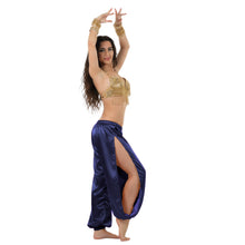 Satin Harem Pants w/ Side Slit | Belly Dance Flow S-3XL | 41 Colors S18