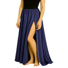 Satin Half Circle Skirt | Side Cut Dance Flow S-3XL | 41 Colors S94