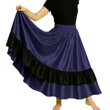 Satin Full Circle Dance Skirt w/ Frill | 360° Flow S-3XL S33