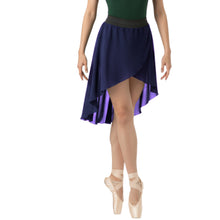 Chiffon High-Low Ballet Skirt | Asymmetrical Dance Wrap Skirt for Women | 30 Colors, S-5XL C41