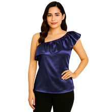 Satin Sleeveless Fancy Top | Party & Evening Wear S-3XL | 41 Colors S87
