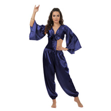 Satin Belly Dance Harem & Top Set | Full Costume S-3XL | 41 Colors S40