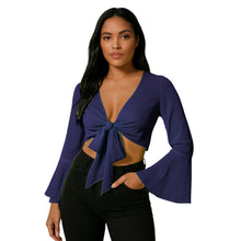 Chiffon Belly Dance Ruffle Top | Full Sleeve Self-Tie S-5XL C69