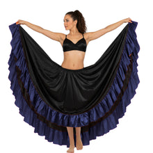 Satin 12 Yard Skirt w/ Frill | Full Volume Dance S-3XL | 41 Colors S22