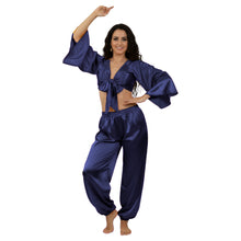 Satin Belly Dance Harem & Top Set | Full Costume S-3XL | 41 Colors S51