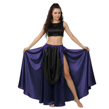 Satin A-Line Skirt w/ Side Slit | Flowy Dance Wear S-3XL | 41 Colors S39