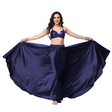 Satin Full Circle Belly Dance Skirt | 360° Flow Gown S-5XL S69