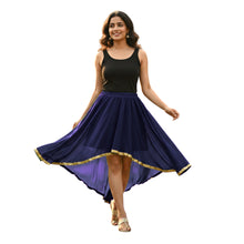 Chiffon High-Low Belly Dance Skirt | Designer Asym Flow S-5XL C66
