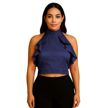 Satin Crop Top | Fancy Party Wear Blouse S-3XL | 41 Colors S92