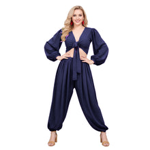 Belly Dance Costume Set: Ruffle Top & Boohoo Harem Pants S-5XL C70