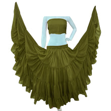 25 Yard 4-Tier Chiffon Belly Dance Skirt | Extreme Volume Sheer Dancewear C7