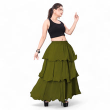 Chiffon 3 Layer Belly Dance Skirt C3- Regular Size 2