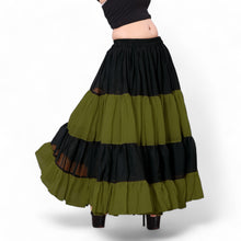 Epic 25 Yard 4-Tier Chiffon Skirt | Double Color Belly Dance S-5XL C63