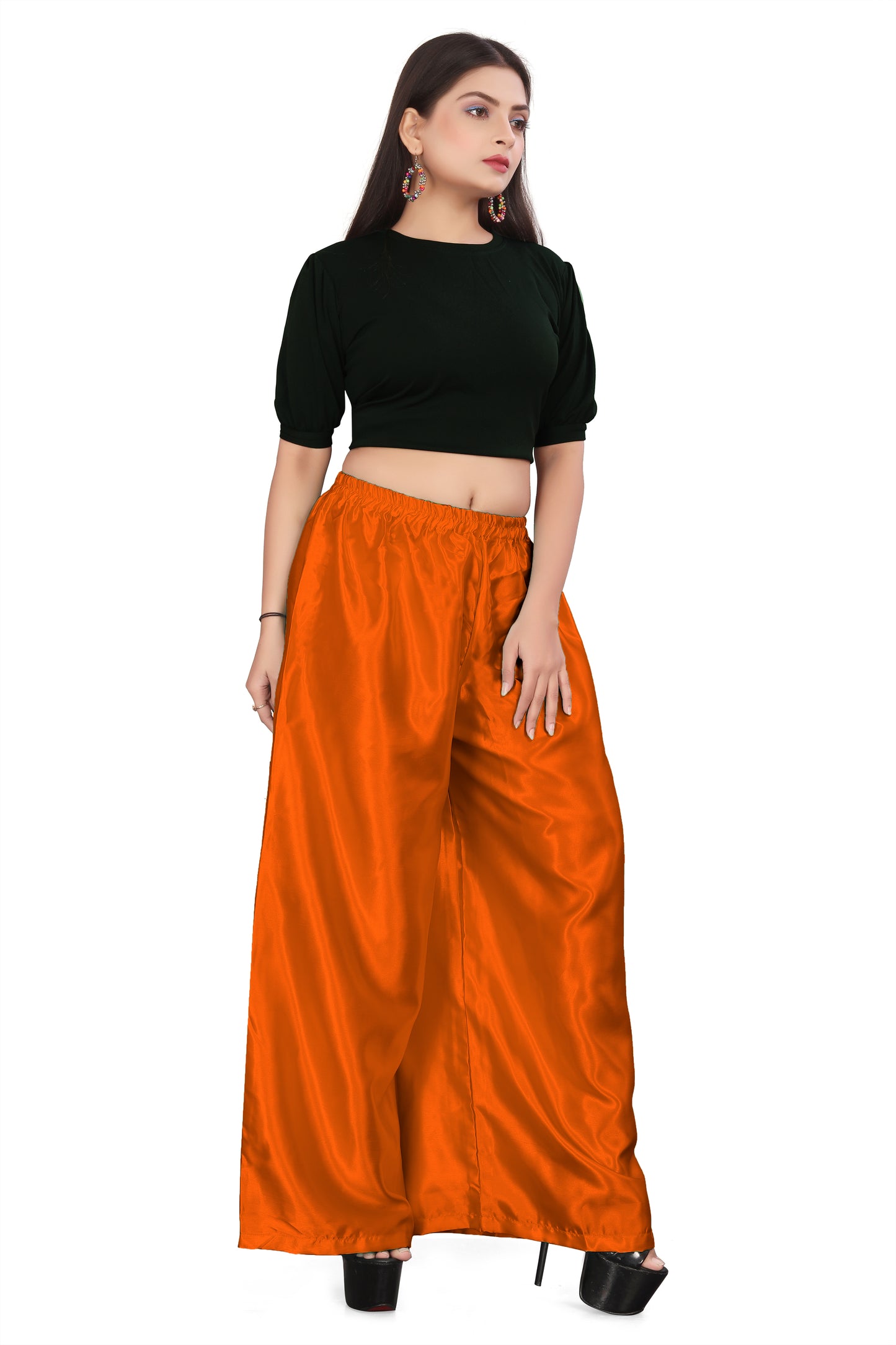 Belly Dance Satin Wide leg Palazzo  Pants S25-Regular Size 2