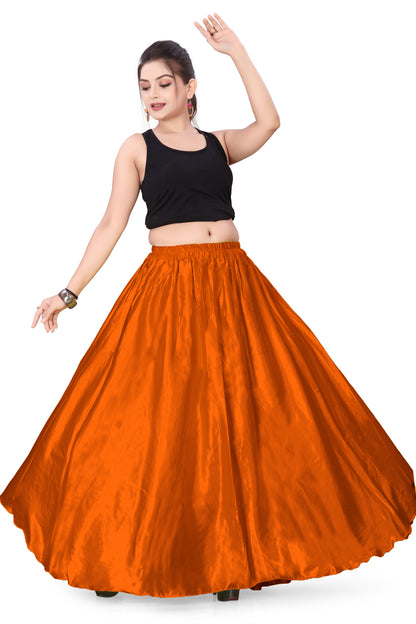 Satin Belly Dance Full Circle Skirt S8-Regular Size 2