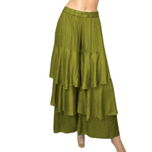 Satin Belly Dance 3 Layer Satin Palazzo Pants S97 - Regular Size 2