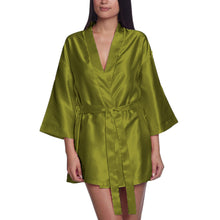 Satin Night Wear Bathrobe S26  - Regular Size 2