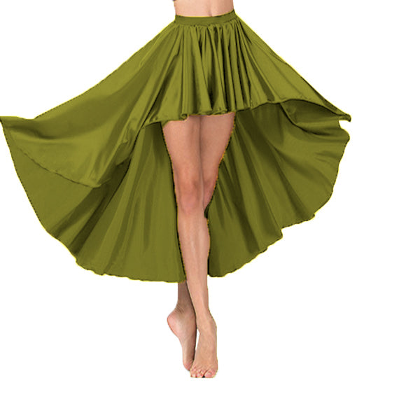 Satin Asymmetrical Skirt S74 - Regular Size 2