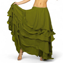 Chiffon 5 layer Belly Dance Skirt C25  - Regular Size 2