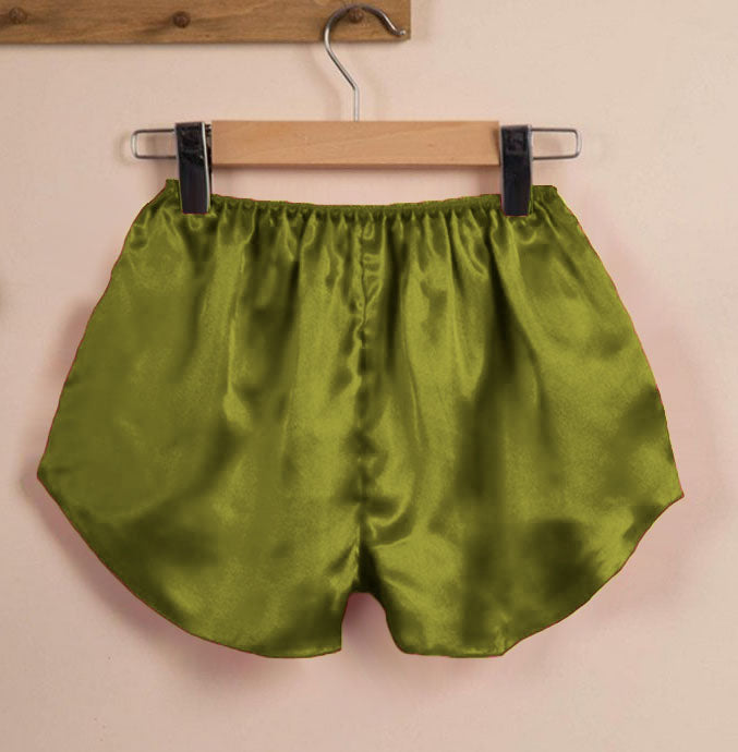 Satin Short Mini Pant For Girls Night wear S78 - Regular Size 2