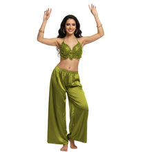 Satin Palazzo Pants | Belly Dance Wide Leg Flow S-3XL | 41 Colors S19