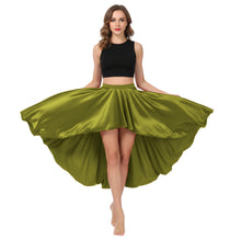 Satin Asymmetrical High-Low Skirt | Flowy Maxi S-5XL | 41 Colors S47