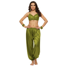Satin Belly Dance Harem Pants | Flowy Trousers S-3XL | 41 Colors S10