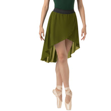 Chiffon High-Low Ballet Skirt | Asymmetrical Dance Wrap Skirt for Women | 30 Colors, S-5XL C41