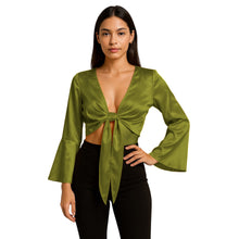 Teal Satin Ruffle Dance Top (S-3XL), stylish performance choli.