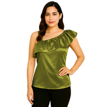 Satin Sleeveless Fancy Top | Party & Evening Wear S-3XL | 41 Colors S87