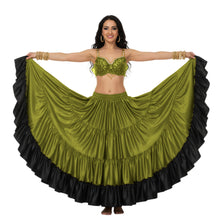 Ultimate Satin 25 Yard 4 Tier Skirt | Black Contrast Flow S-3XL S65