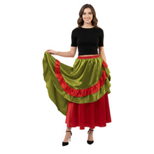 Satin Half Circle Belly Dance Skirt | Elegant Flow S-3XL | 41 Colors S71