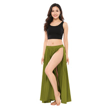 Satin Belly Dance Side Cut Skirt | Side Cut Flow Costume S-3XL | 30 Colors S36