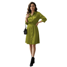 Satin Long Button Down Dress Shirt | Party Tunic S-3XL | 41 Colors S115