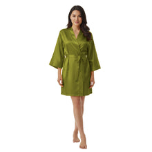 Satin Night Wear Bathrobe | Luxurious Kimono Robe S-3XL | 41 Colors S26